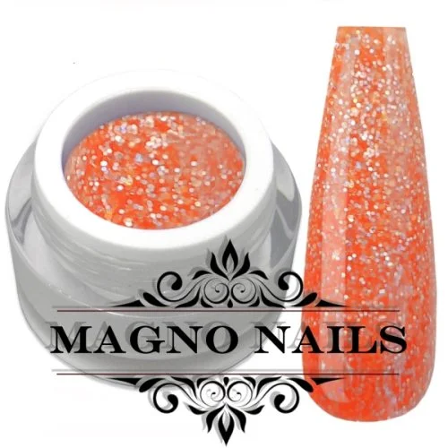 Neon Coral Orange Glittergel Glitzergel Nägel
